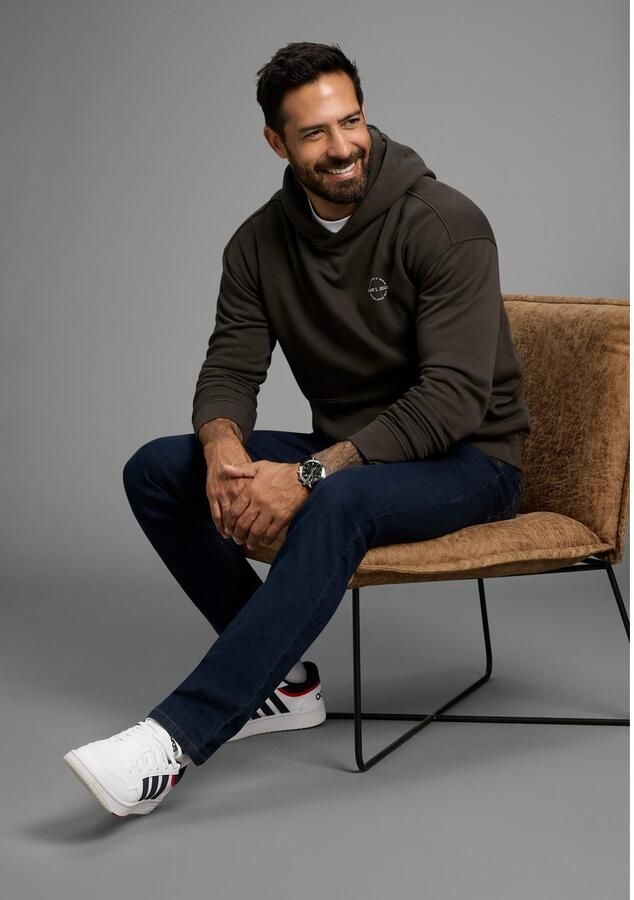 H.I.S Hoodie zonder koorden aan de capuchon - Foto 2