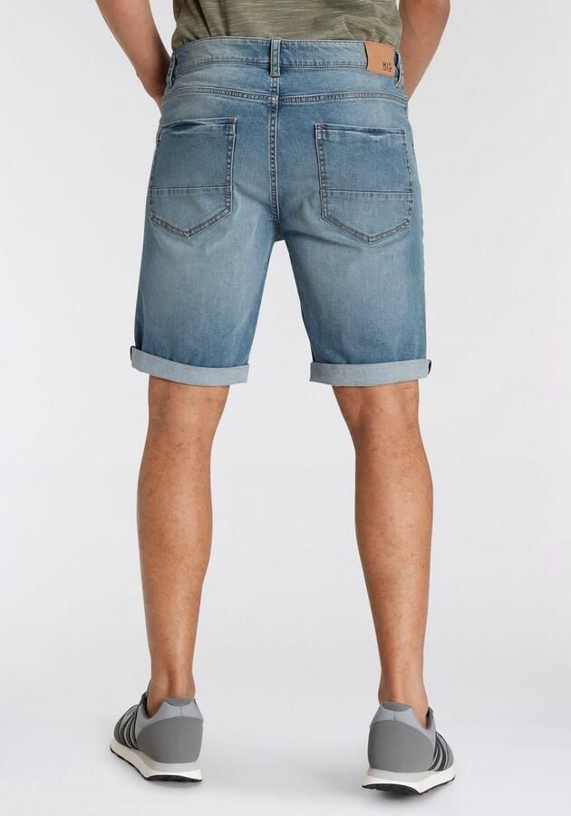 H.I.S Jeansshort DEYO rechte snit used-wassing lage taille - Foto 9