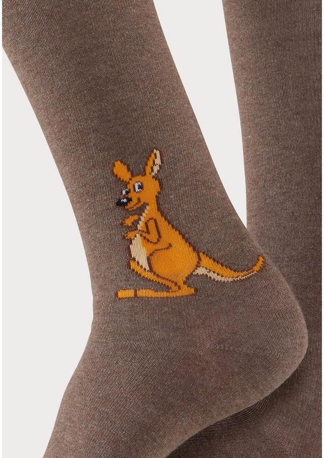 H.I.S Kniekousen met gebreid motief (set 5 paar) - Foto 2