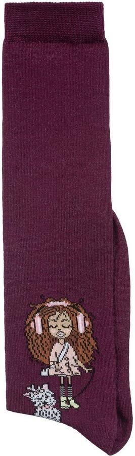 H.I.S Kniekousen met gebreid motief (set 5 paar) - Foto 5