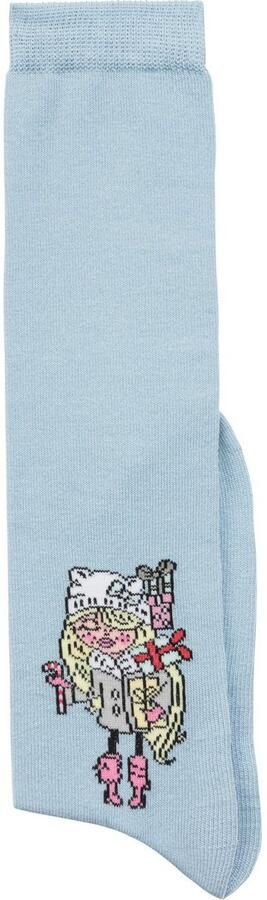 H.I.S Kniekousen met gebreid motief (set 5 paar) - Foto 6