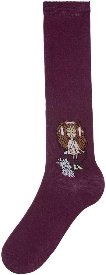 H.I.S Kniekousen met gebreid motief (set 5 paar) - Foto 4