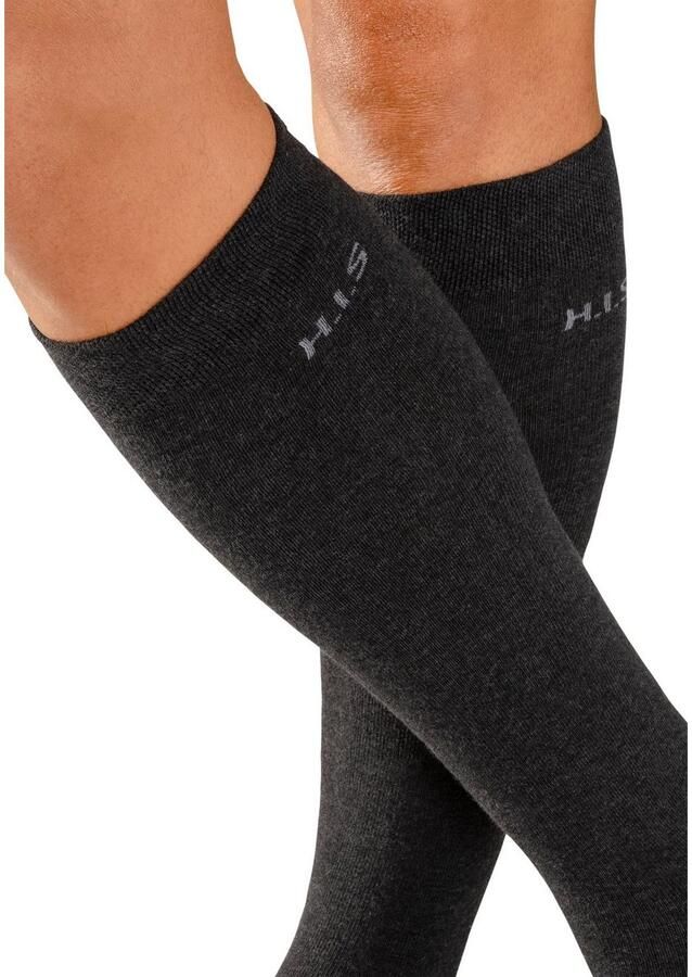 H.I.S Kniekousen met knelvrije boord (set 3 paar) - Foto 2