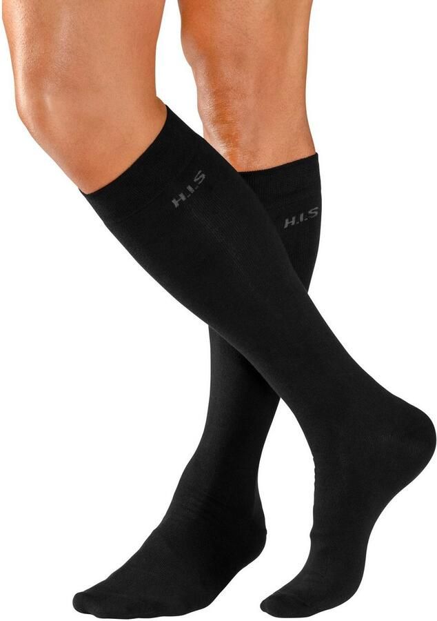 H.I.S Kniekousen met knelvrije boord (set 3 paar) - Foto 4