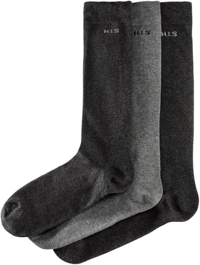 H.I.S Kniekousen met knelvrije boord (set 3 paar)