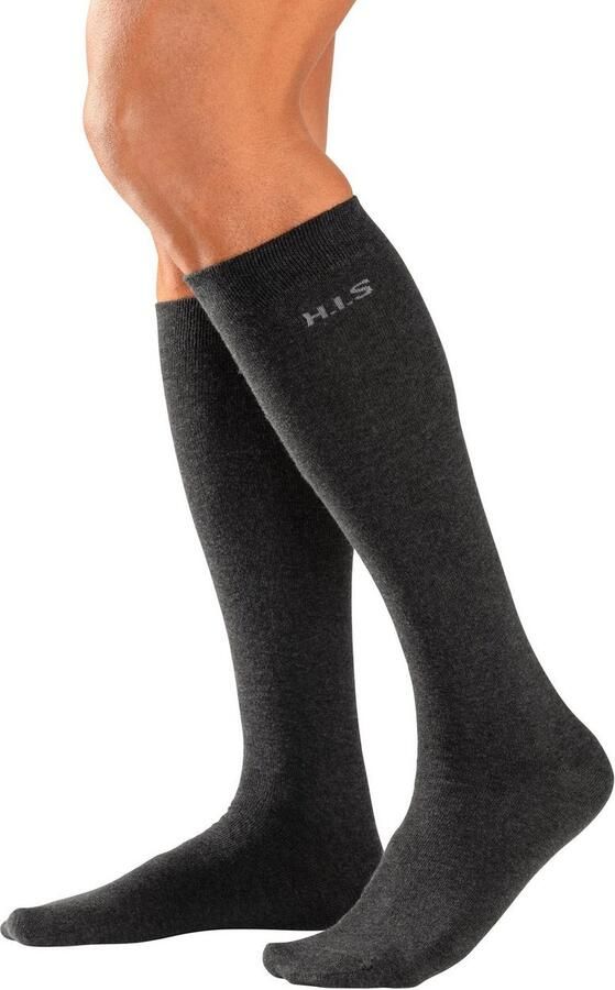 H.I.S Kniekousen met knelvrije boord (set 3 paar) - Foto 4