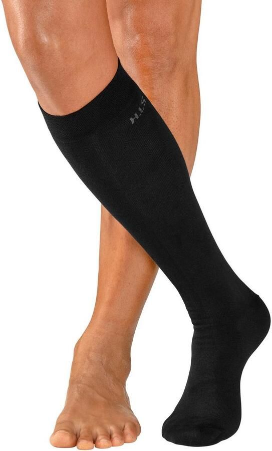 H.I.S Kniekousen met knelvrije boord (set 3 paar) - Foto 5