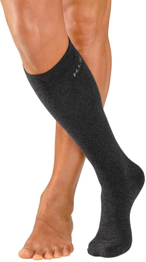 H.I.S Kniekousen met knelvrije boord (set 3 paar) - Foto 5