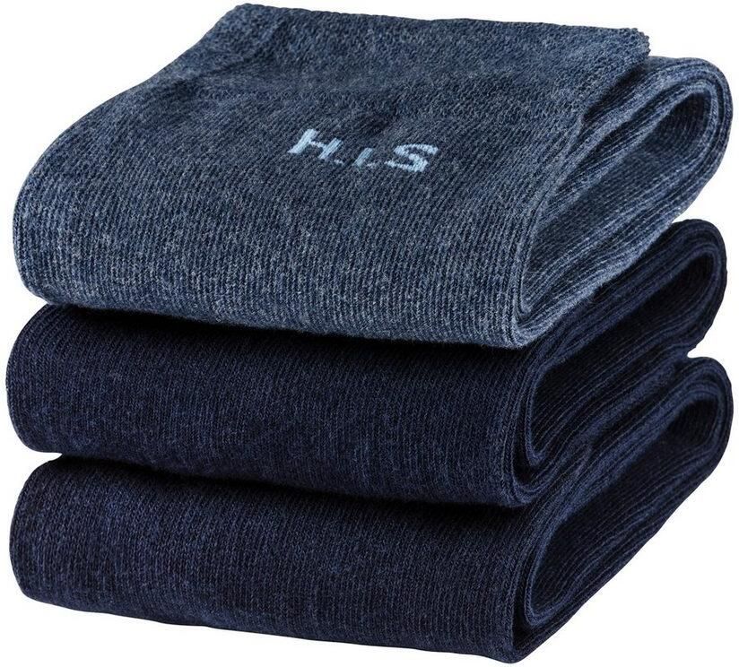 H.I.S Kniekousen met knelvrije boord (set 3 paar) - Foto 2