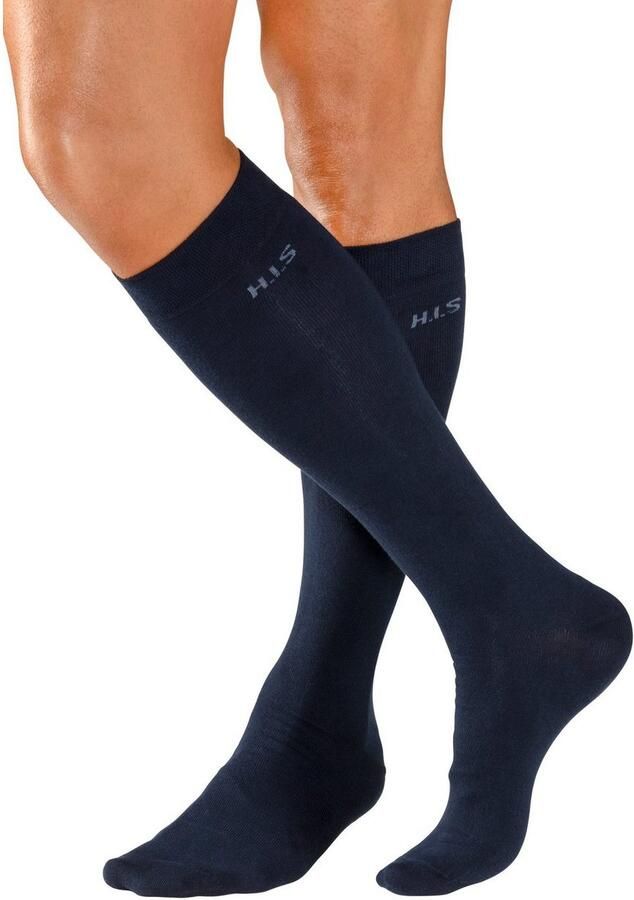 H.I.S Kniekousen met knelvrije boord (set 3 paar) - Foto 4