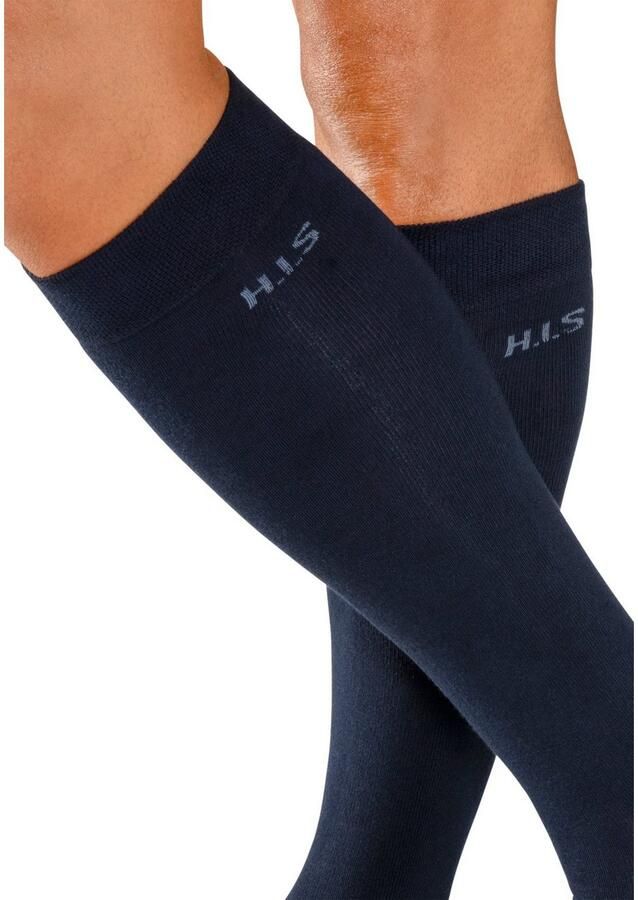 H.I.S Kniekousen met knelvrije boord (set 3 paar) - Foto 3