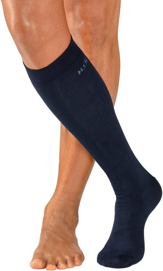 H.I.S Kniekousen met knelvrije boord (set 3 paar) - Foto 5