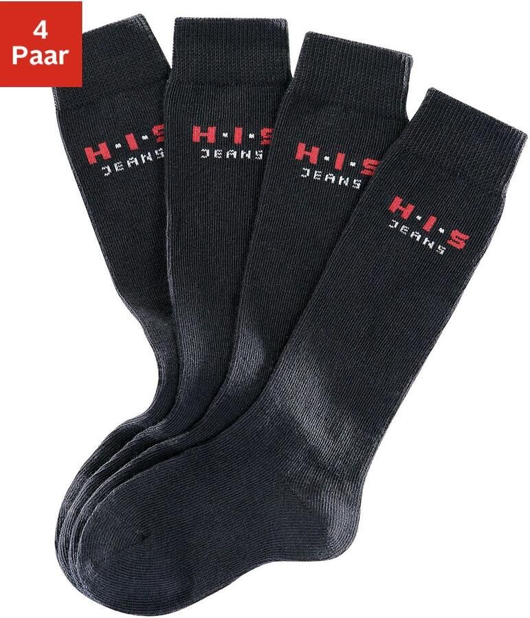 H.I.S Kniekousen met versterkte belastingzones (set 4 paar) - Foto 2