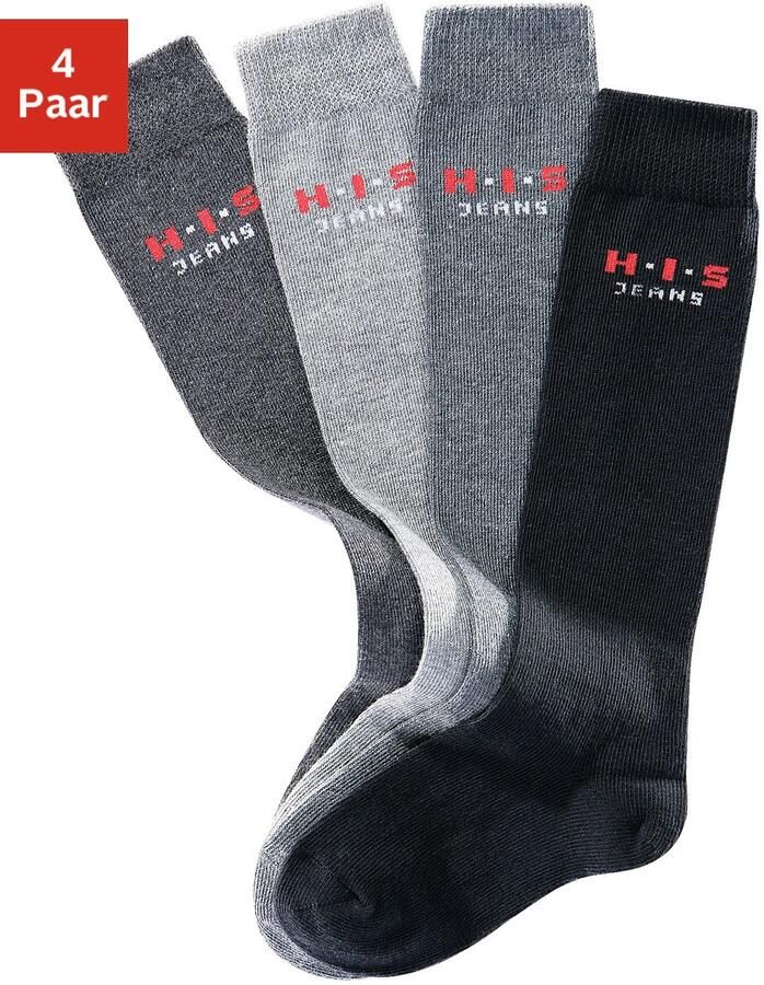 H.I.S Kniekousen met versterkte belastingzones (set 4 paar) - Foto 4