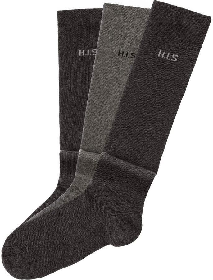 H.I.S Kniekousen zonder snijdende boord (set 3 paar) - Foto 3