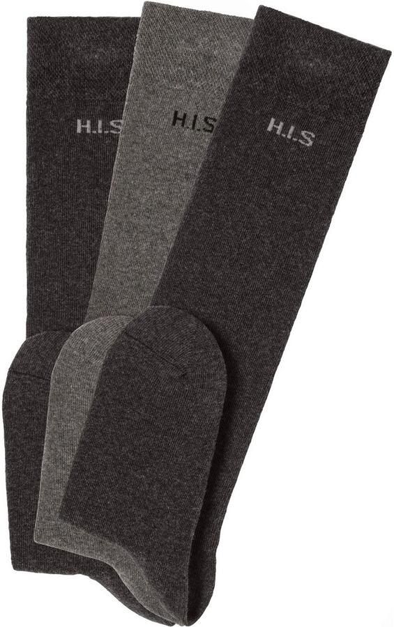 H.I.S Kniekousen zonder snijdende boord (set 3 paar) - Foto 6
