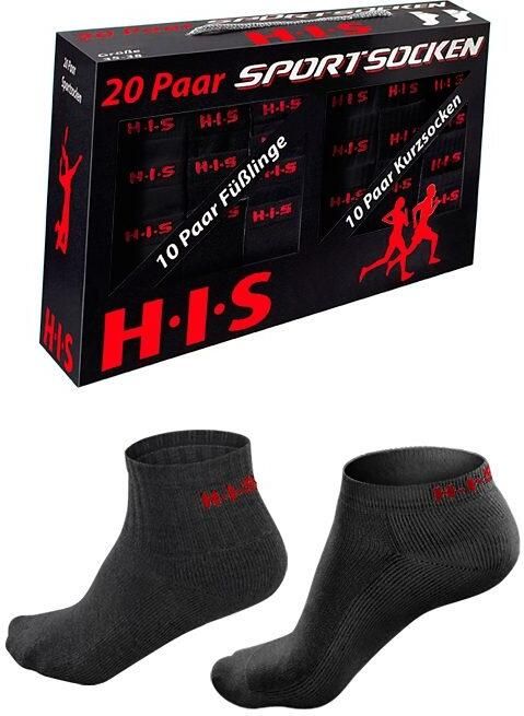 H.I.S Korte sokken en sneakersokken met frotté (set 20 paar) - Foto 3
