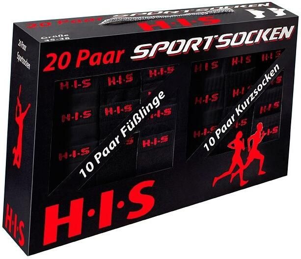 H.I.S Korte sokken en sneakersokken met frotté (set 20 paar) - Foto 2