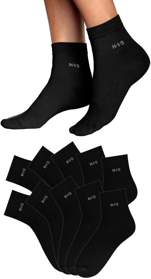 H.I.S Korte sokken lichte ventilerende kwaliteit (set 10 paar)