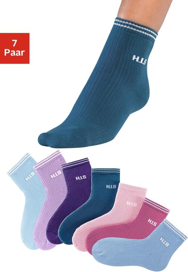 H.I.S Korte sokken met frotté (set 7 paar) - Foto 2