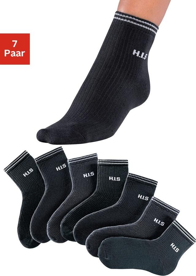 H.I.S Korte sokken met frotté (set 7 paar) - Foto 2