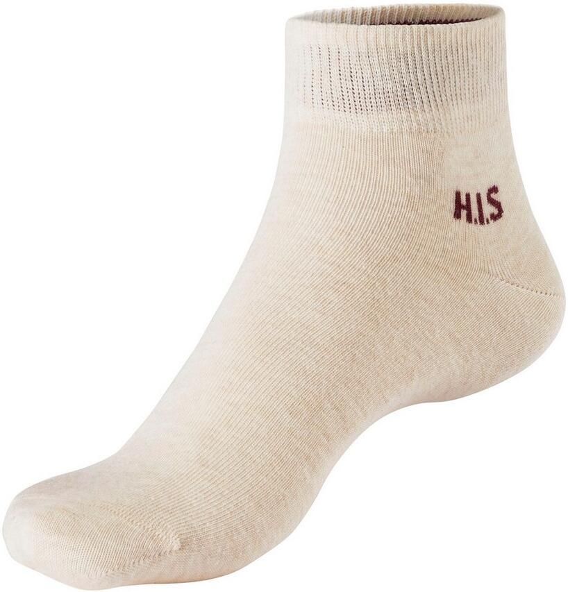H.I.S Korte sokken met gekleurde binnenkant van de band (set 10 paar) - Foto 3