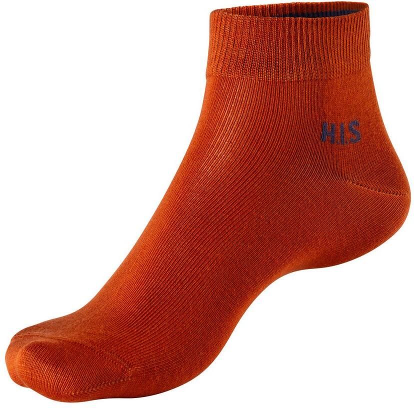H.I.S Korte sokken met gekleurde binnenkant van de band (set 10 paar) - Foto 5
