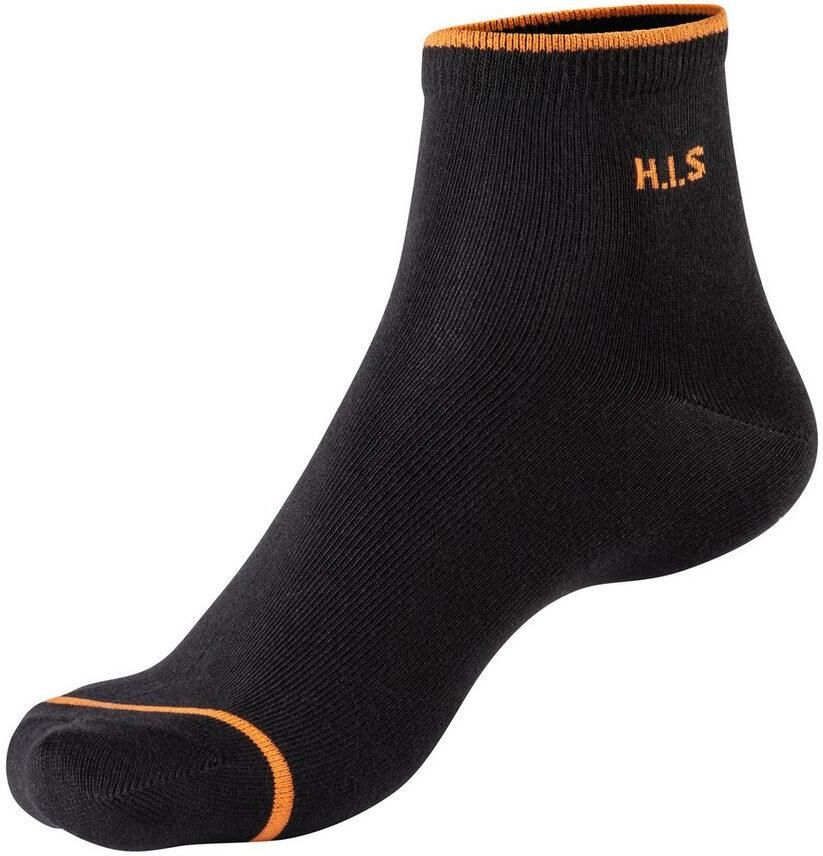 H.I.S Korte sokken met gekleurde boord (set 7 paar) - Foto 2