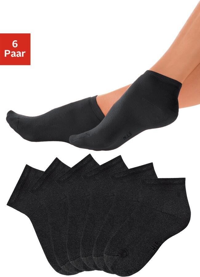 H.I.S Korte sokken met heerlijk zachte frottébinnenkant (set 6 paar)