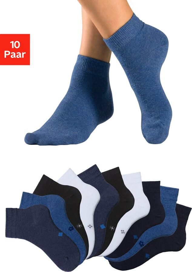 H.I.S Korte sokken met ingebreide symbolen (set 10 paar) - Foto 11