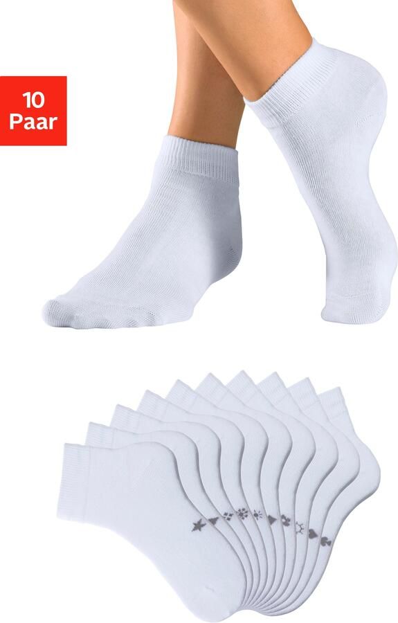 H.I.S Korte sokken met ingebreide symbolen (set 10 paar) - Foto 9