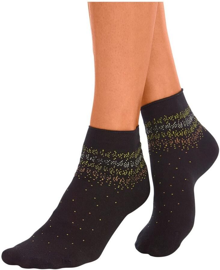 H.I.S Korte sokken met stippenmotief (set 7 paar)