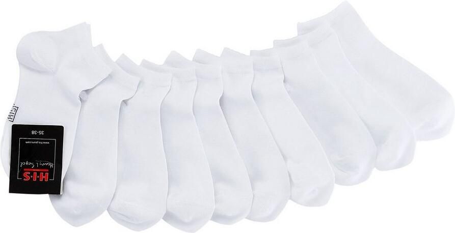 H.I.S Korte sokken met verstevigde hiel en teen (set 10 paar) - Foto 2
