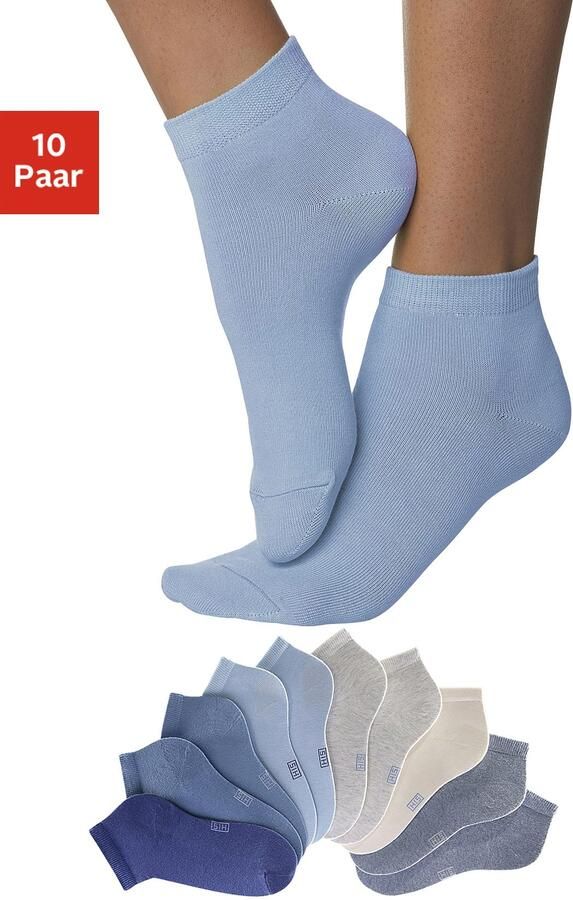 H.I.S Korte sokken met verstevigde hiel en teen (set 10 paar) - Foto 6