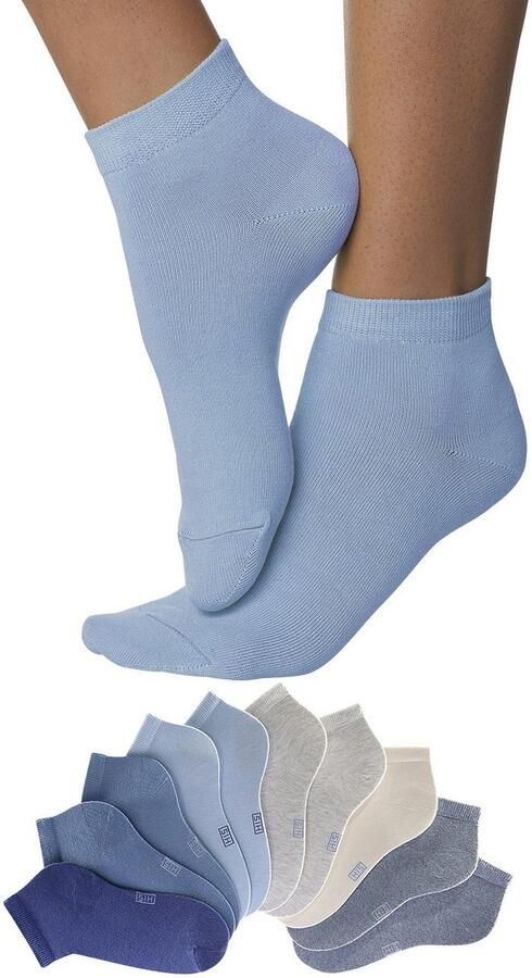 H.I.S Korte sokken met verstevigde hiel en teen (set 10 paar) - Foto 4