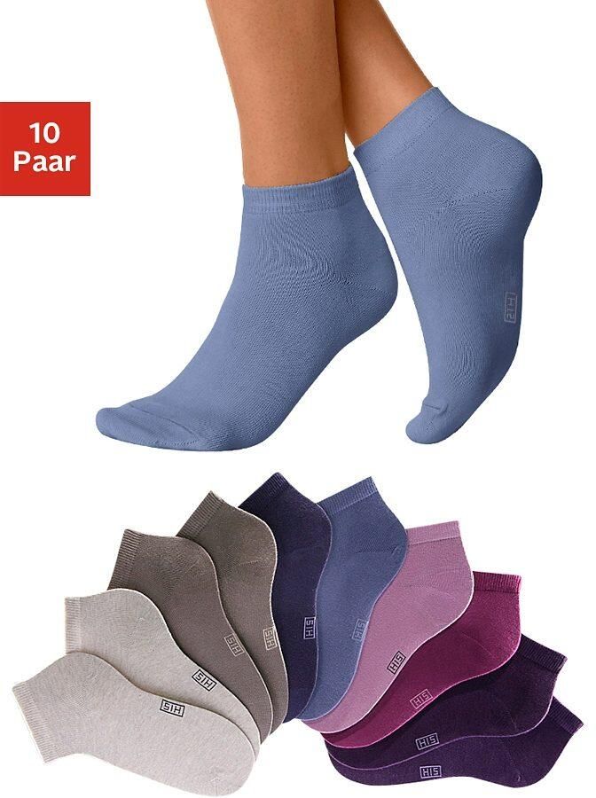 H.I.S Korte sokken met verstevigde hiel en teen (set 10 paar) - Foto 3