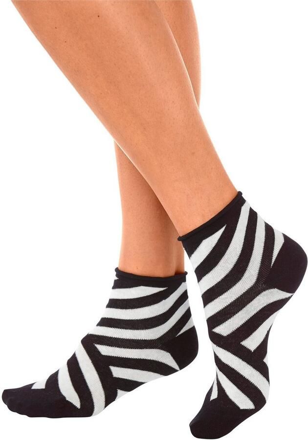 H.I.S Korte sokken verschillende creaties (set 4 paar) - Foto 3