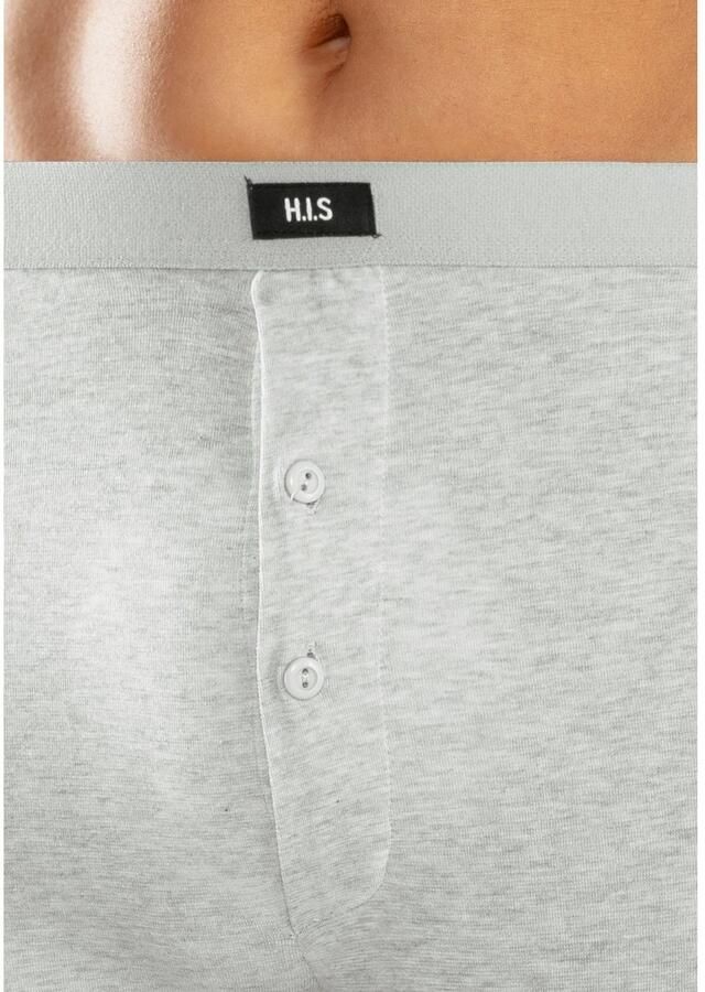 H.I.S Lange onderbroek met boord onder aan de pijpen (set 2 stuks)