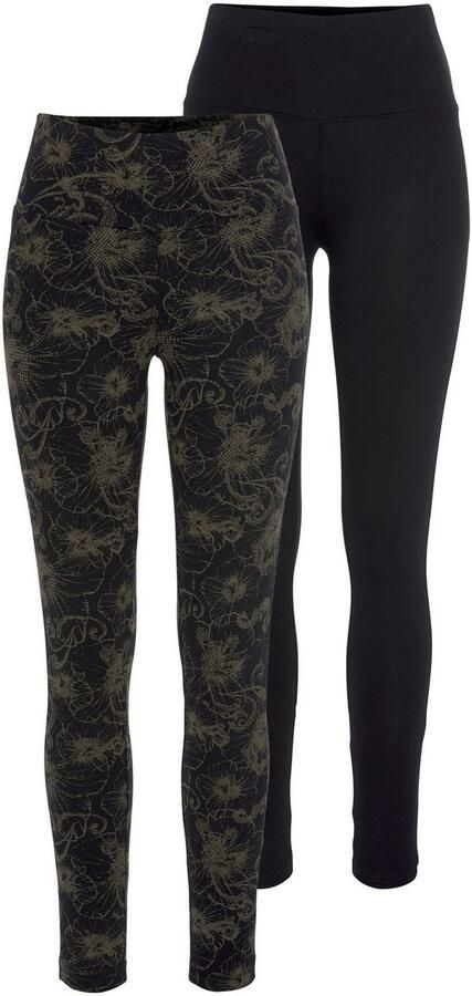 H.I.S Legging gedessineerd en uni (Set van 2) - Foto 8