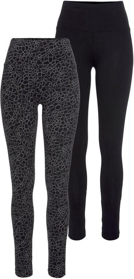 H.I.S Legging in gedessineerd en uni (Set van 2) - Foto 8