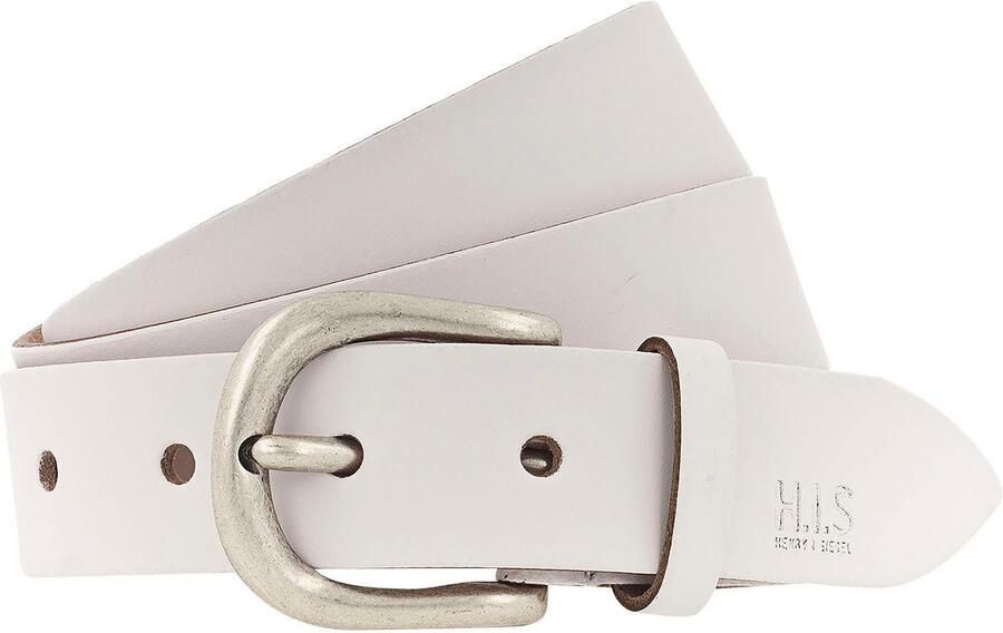 H.I.S Leren riem in verschillende kleuren met subtiele merkembleem nieuw tot maat 125! - Foto 4