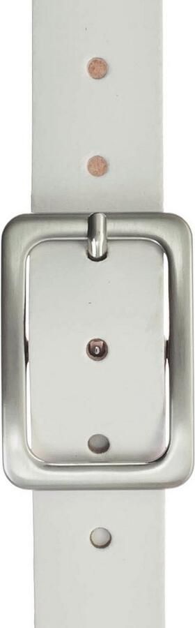 H.I.S Leren riem Sluiting in glanzend satijn zilverkleur binnenkort NIEUWE tot maat 125! - Foto 2