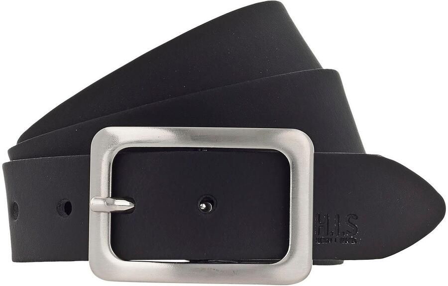 H.I.S Leren riem Sluiting in glanzend satijn zilverkleur binnenkort NIEUWE tot maat 125! - Foto 4