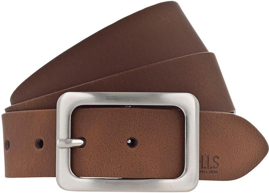 H.I.S Leren riem Sluiting in glanzend satijn zilverkleur binnenkort NIEUWE tot maat 125! - Foto 4