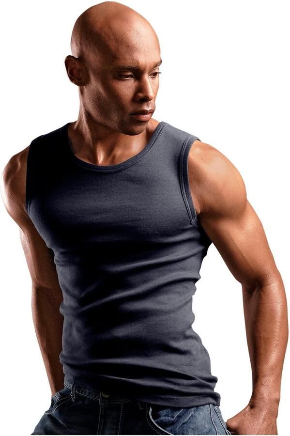 H.I.S Muscle-shirt zachte fijnribkwaliteit (set 3-delig) - Foto 3