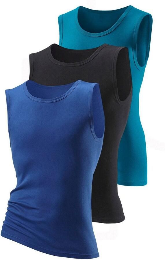 H.I.S Muscle-shirt zachte fijnribkwaliteit (set 3-delig) - Foto 3