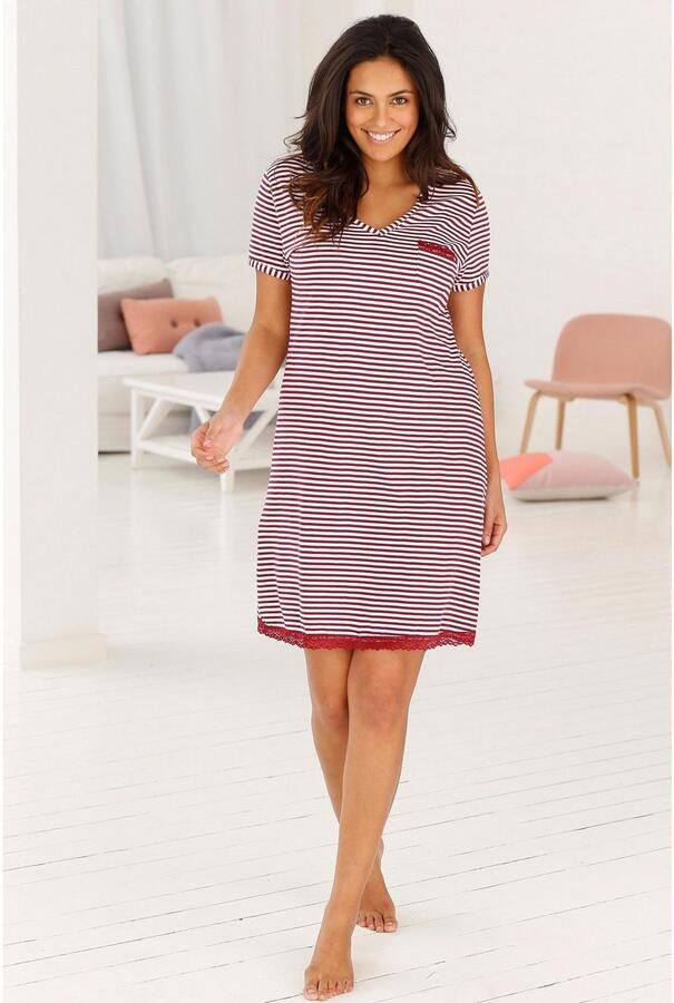 H.I.S Nachthemd met kanten details - Foto 4