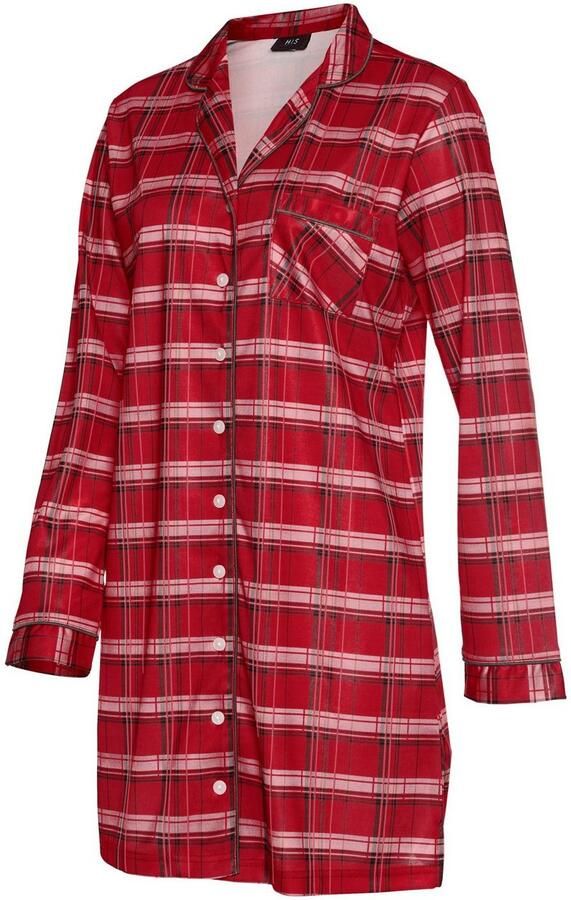 H.I.S Nachthemd van flanel met ruitdessin (1-delig) - Foto 4