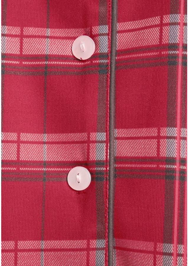 H.I.S Nachthemd van flanel met ruitdessin (1-delig)