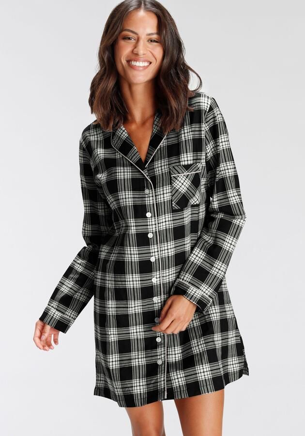 H.I.S Nachthemd van flanel met ruitdessin (1-delig) - Foto 6